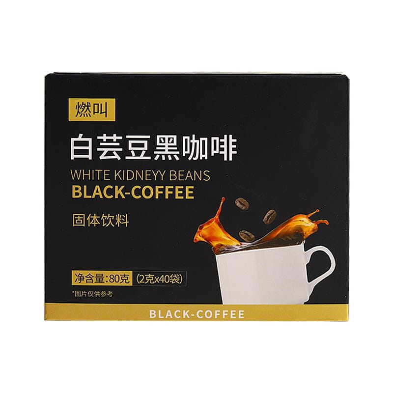 White Kidney Bean Black Coffee 2g*40 Bars 1 กล่อง