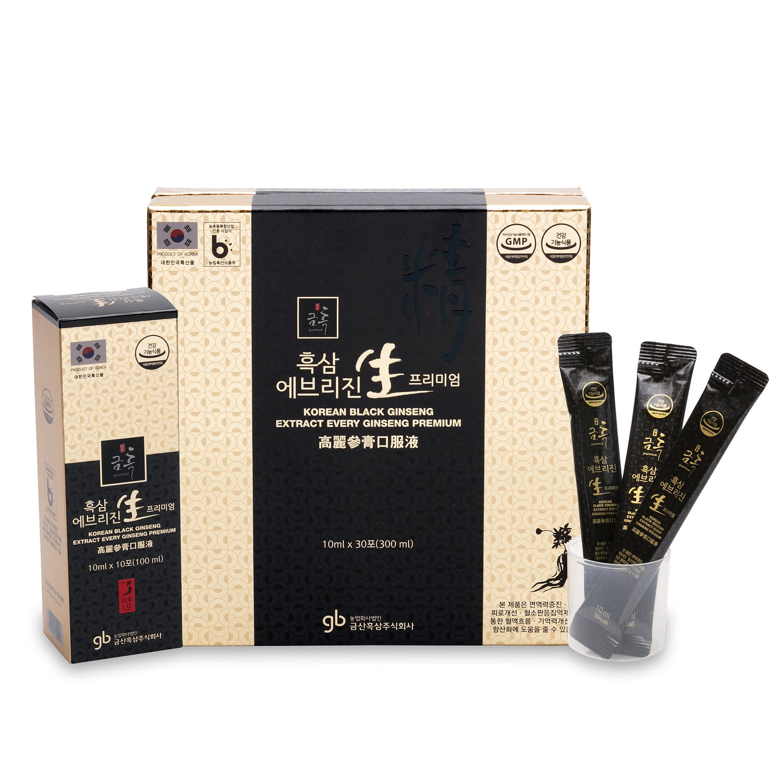 GeumHeuk 韩国黑参提取物 EveryGin（10毫升 X 30 袋） 300 毫升