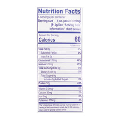 Golden Harvest Argentina Red Shrimp Wild Caught Tail On, Frozen 1 lb