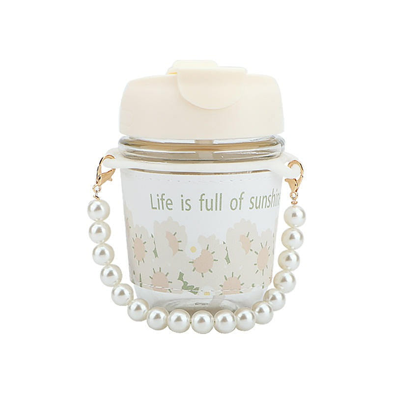 Pearl Chain Mug High-colour Fairy Drinking Mug Hand Carry Convenience 1 count