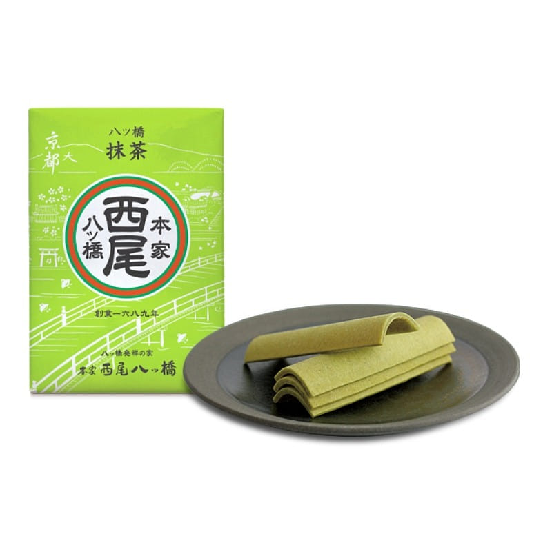 Honke Yatsuhashi Nishio Yatsuhashi Matcha 30 miếng 1 hộp
