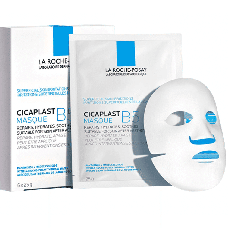 LA ROCHE-POSAY Skin Fountain B5 Hydrating Emergency Repair Mask 25g/5 tablets 1 กล่อง