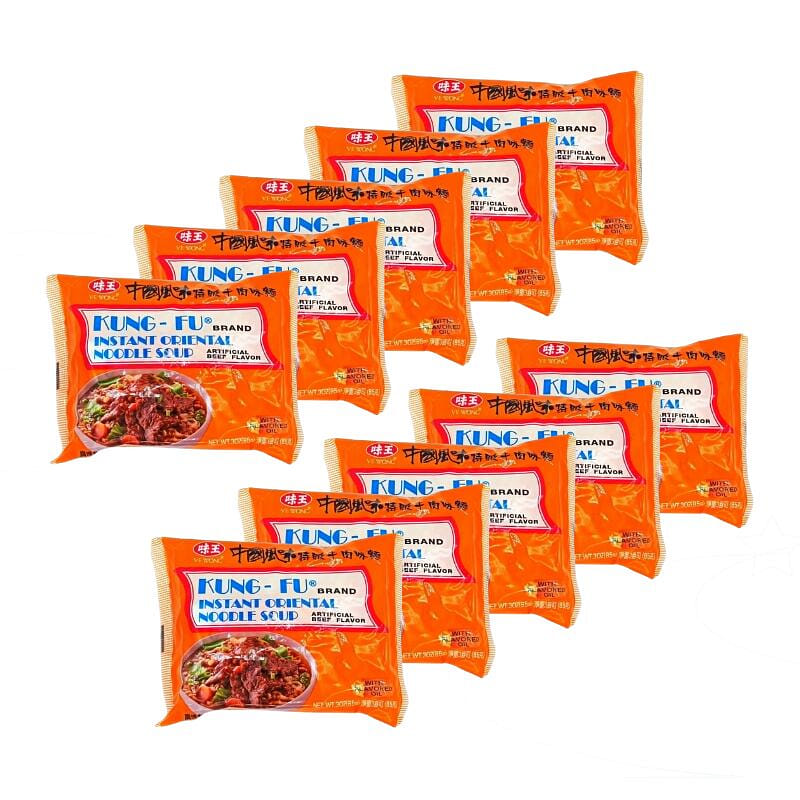 Kung Fu Instant Oriental Noodle Soup- Beef Flavor pack of 10 1 개