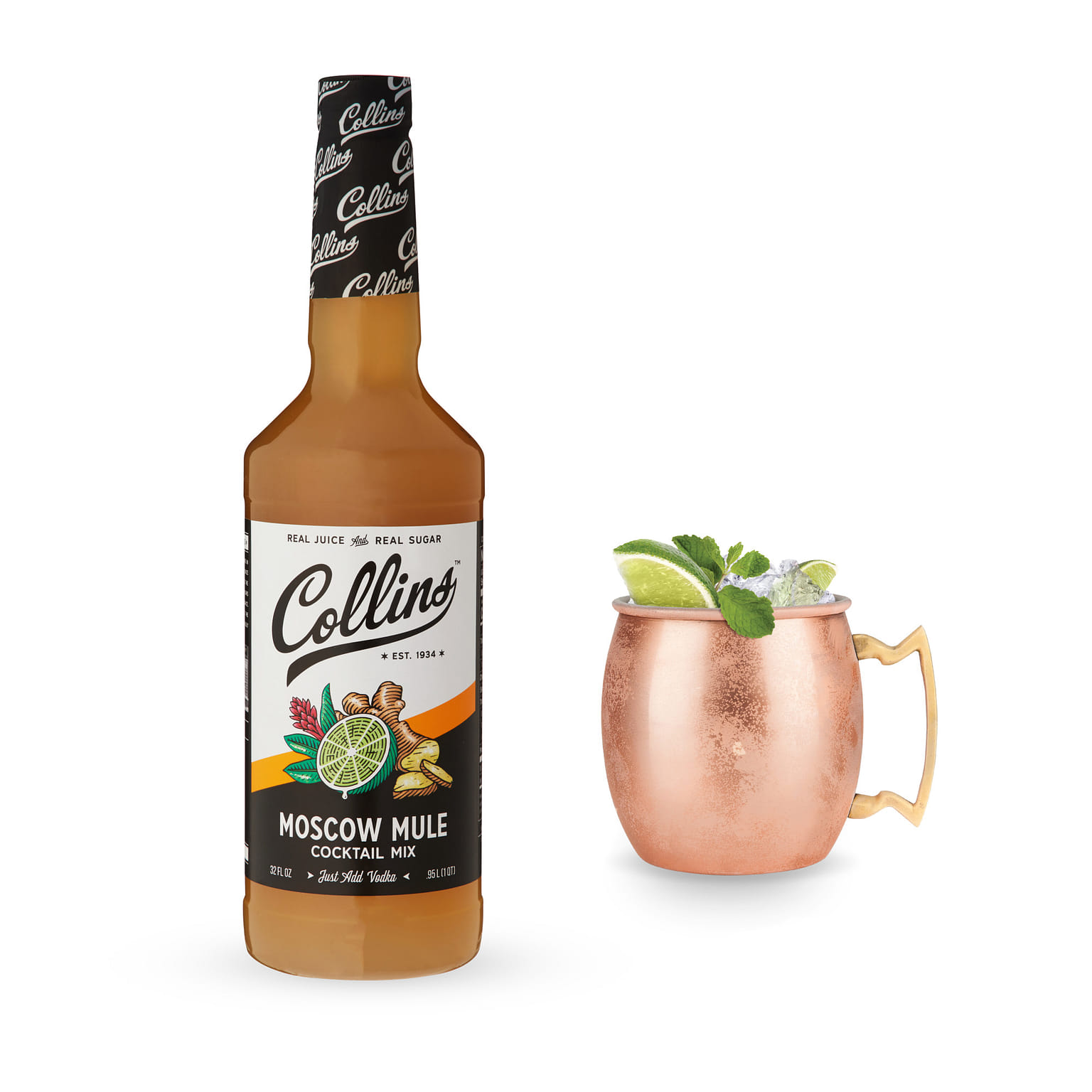 32 oz. Moscow Mule Cocktail Mix by Collins 1 each