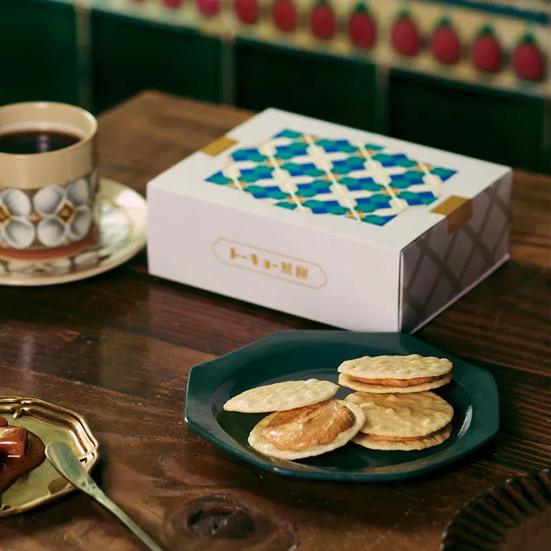 Japan Rice Cracker Bitter Caramel Sandwich 5pcs 1 케이스