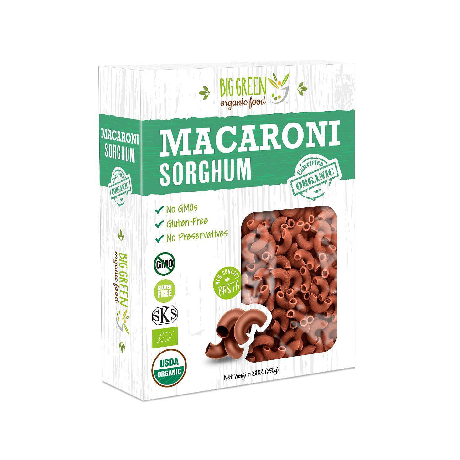 New Concept Organic Sorghum Macaroni 8.8 온스