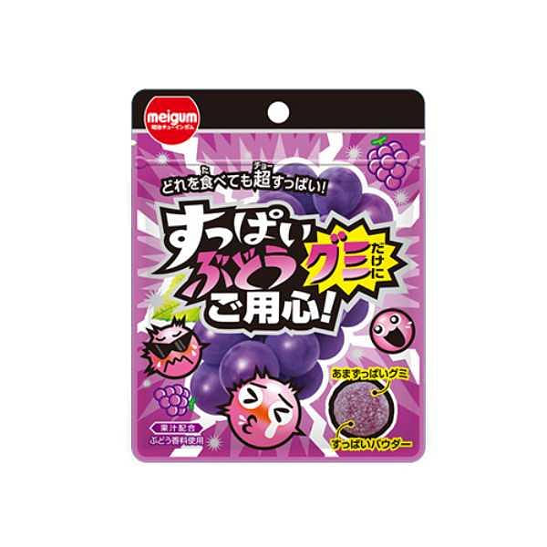 Meiji Meigum Sour Grape Gummy Candies 28g 1 each