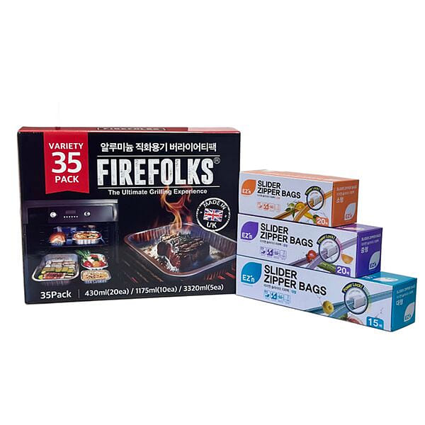 FIREFOLKS Variety & Slider Zipper Bags Set 1 개