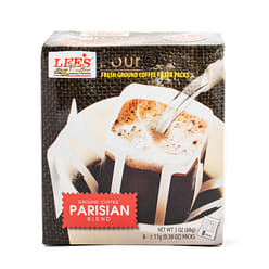 Lee's Coffee Pour Over Coffee, Parisian Blend 8ct 88 g
