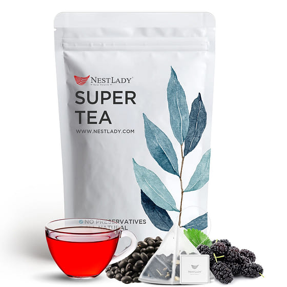 weee_beverages_NESTLADY Five Black Tea All natural herbal tea flower tea Tea Bags 20 bags 140g 1 count