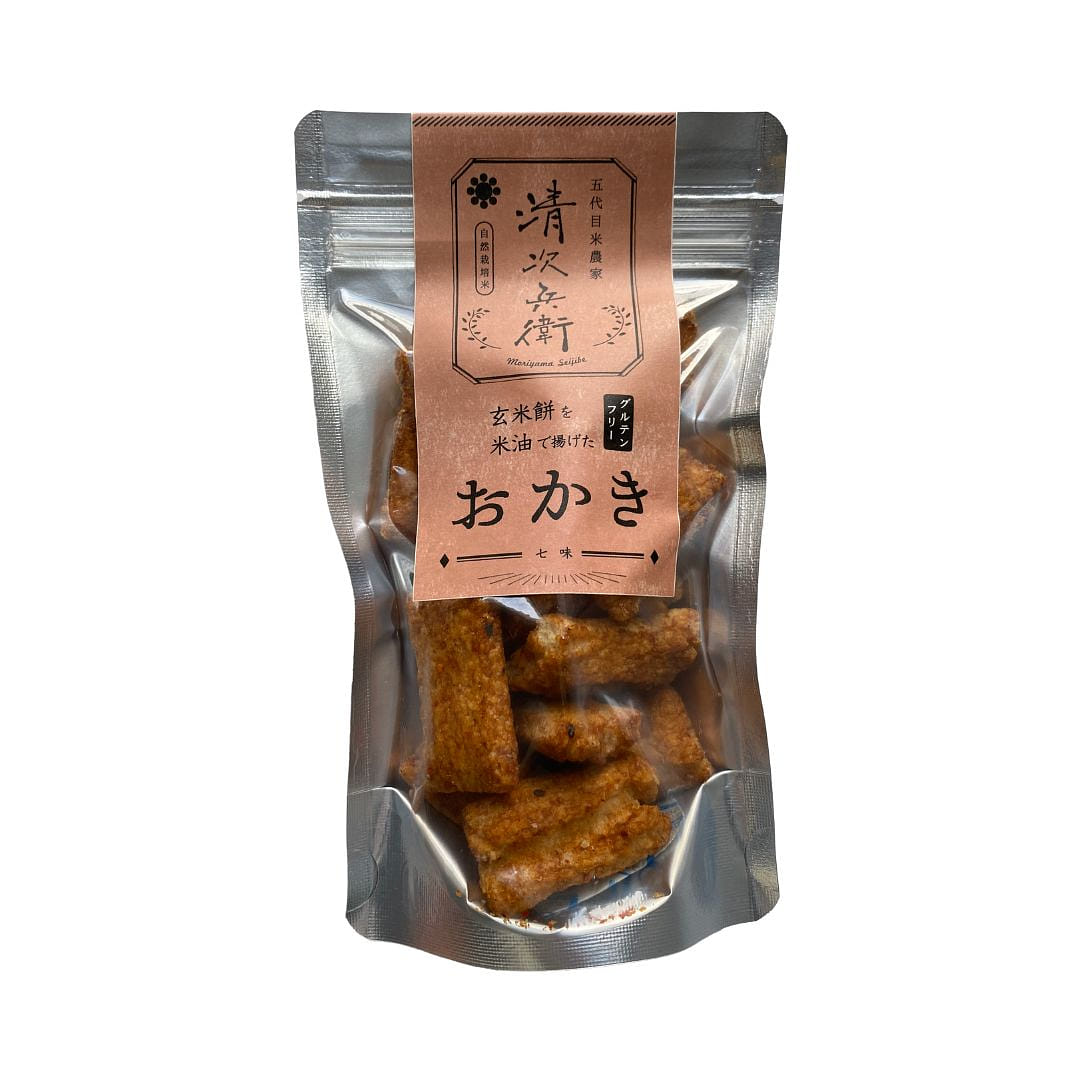 Shichimi Okaki (Seven Spice Rice Crackers) 70 그램