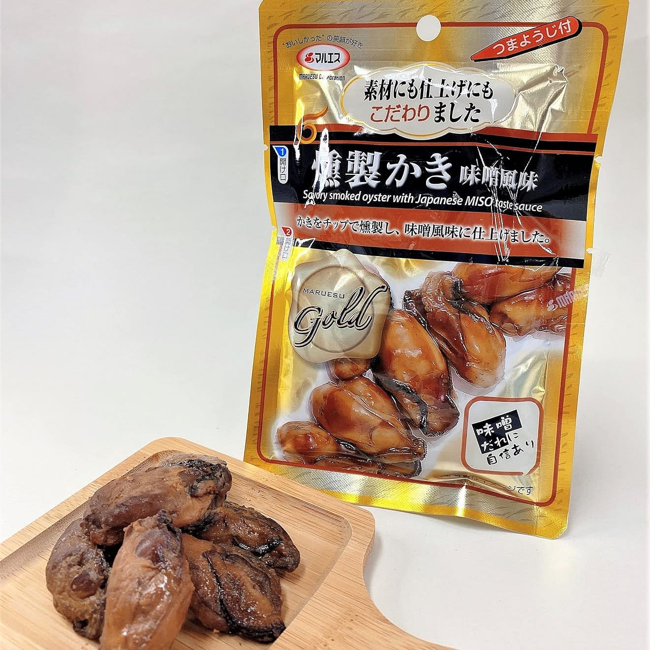 Smoked Oyster Miso Sauce Savory Snack Maruesu 45g 1 each