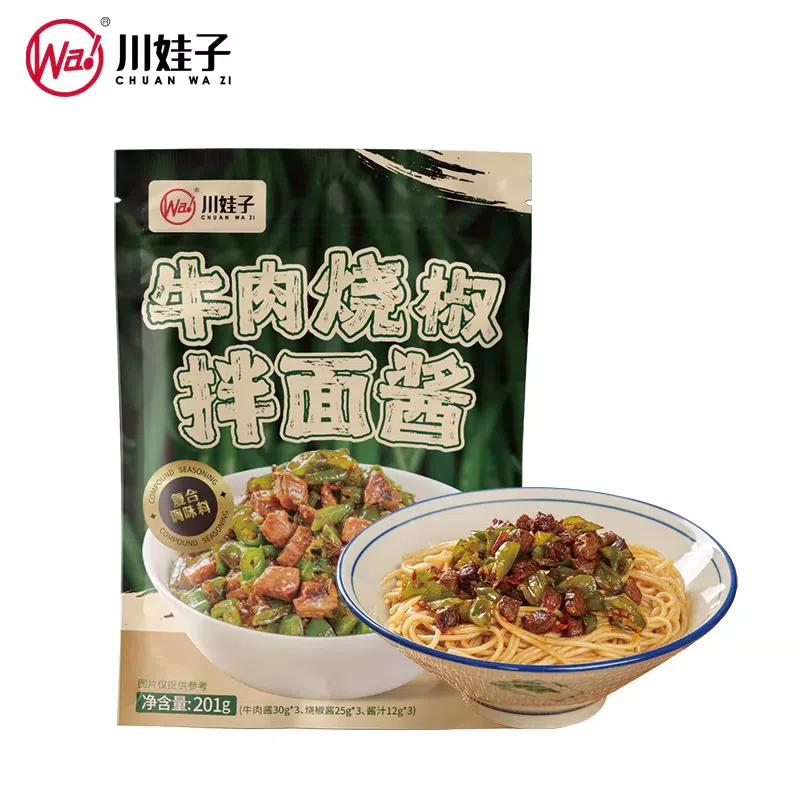 Chuanwazi Beef Braised Pepper Noodle Sauce 201g 201 g