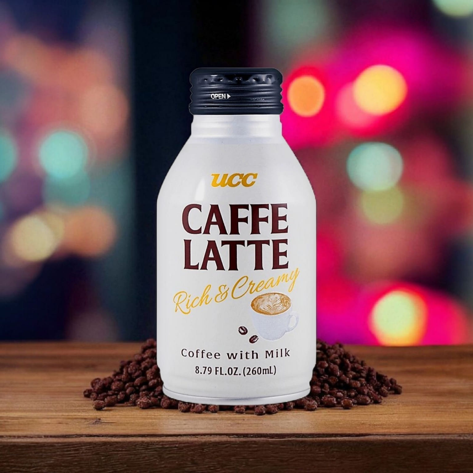 UCC Rich and Creamy Caffe Latte, Coffee with Milk 8.79 액량 온스