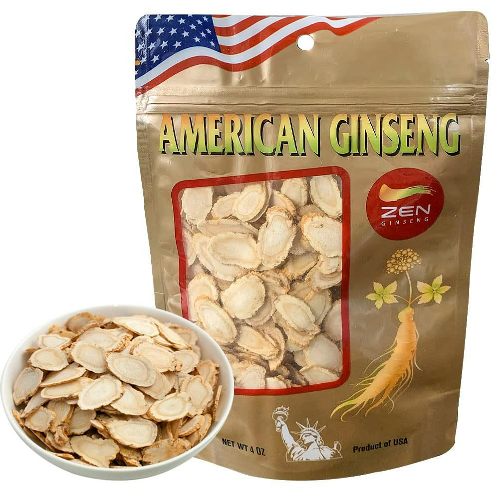 1 Bag American Wisconsin Ginseng Slices - Panax Ginseng. Boosts Body Immunity, 1 ส่วน