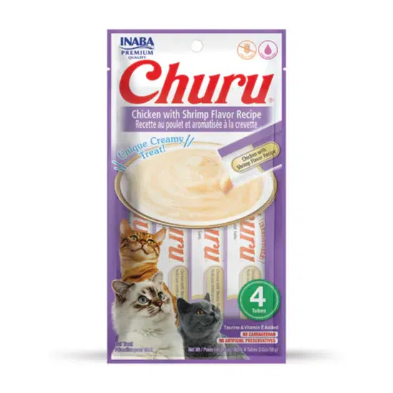 INABA Churu Purees Cat Treat - Chicken with Shrimp 1 個