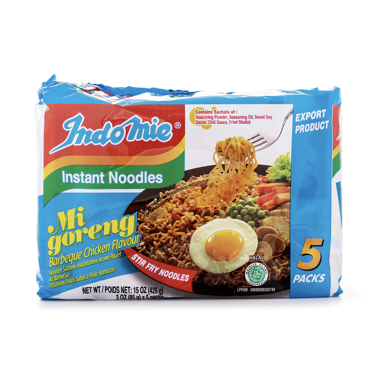 Mì Xào Mi Goreng Indomie, Vị Gà Nướng 5 gói 3 oz