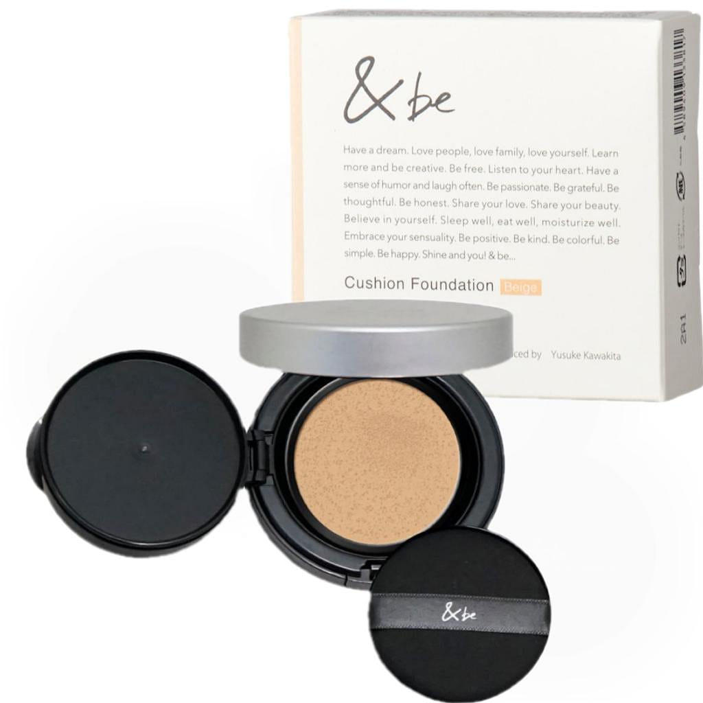 &be Glossy Sunscreen Cushion Foundation SPF24 PA+++ Beige 12 그램