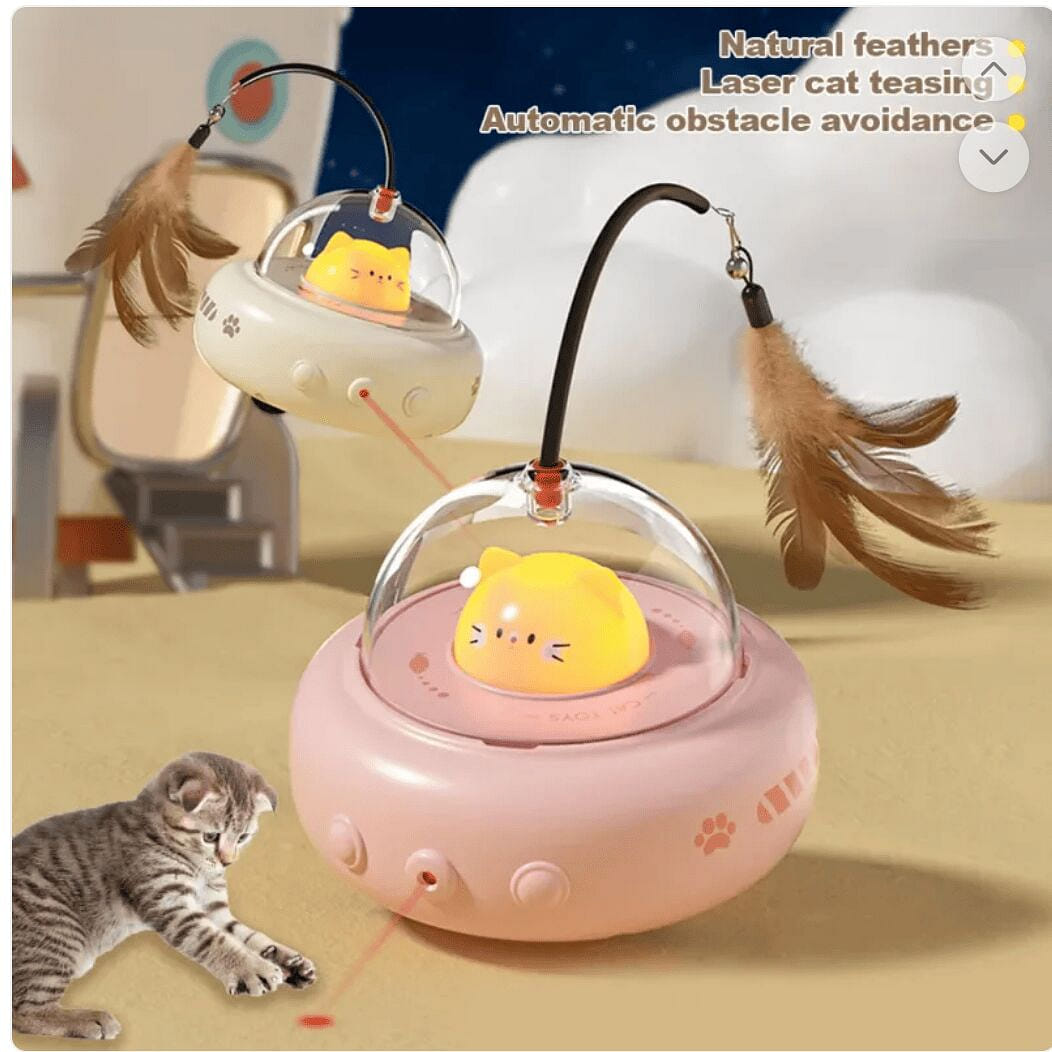 Smart Teaser Cat Toy Electric UFO Cat Teaser Stick 1 case