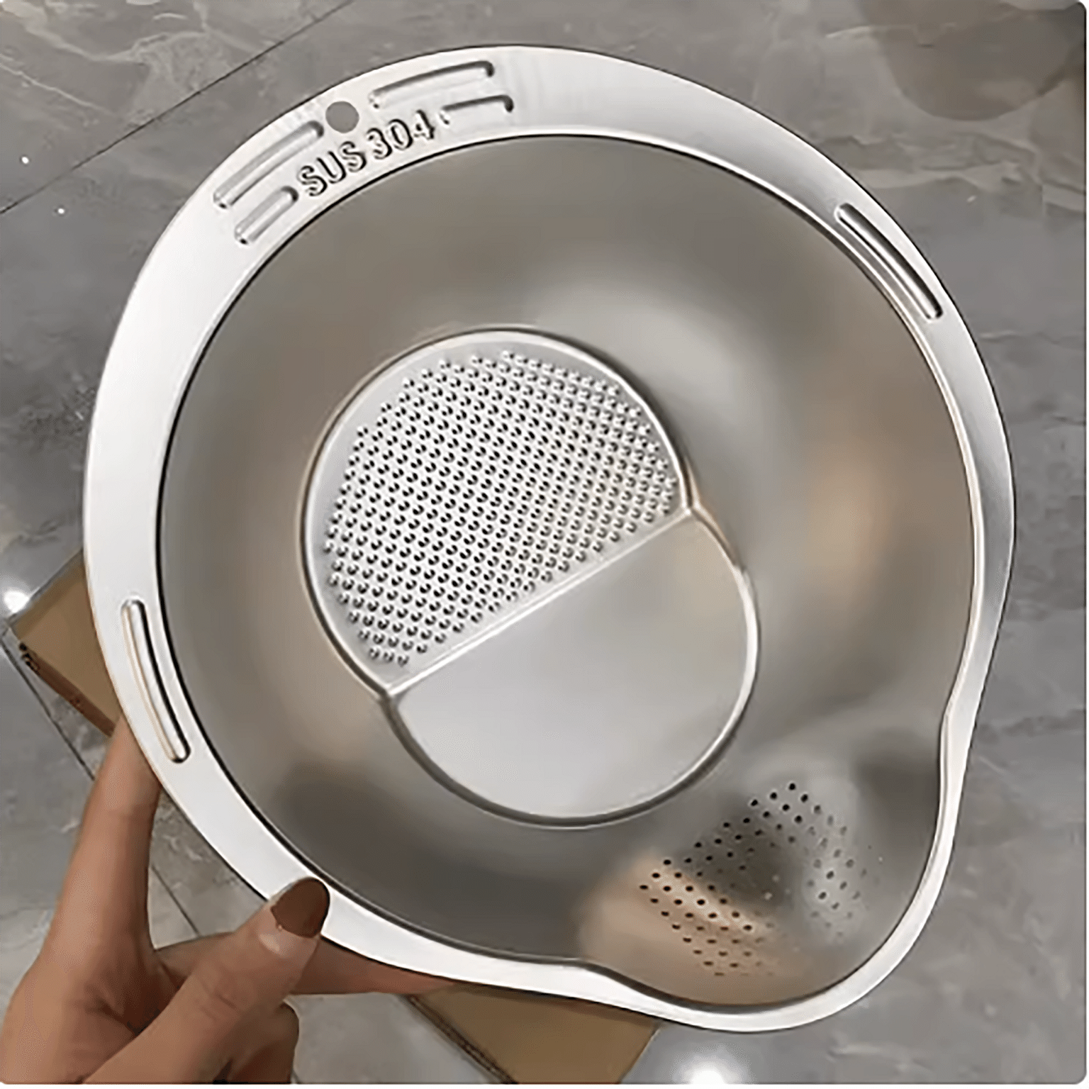 Stainless steel drain basket 1 개