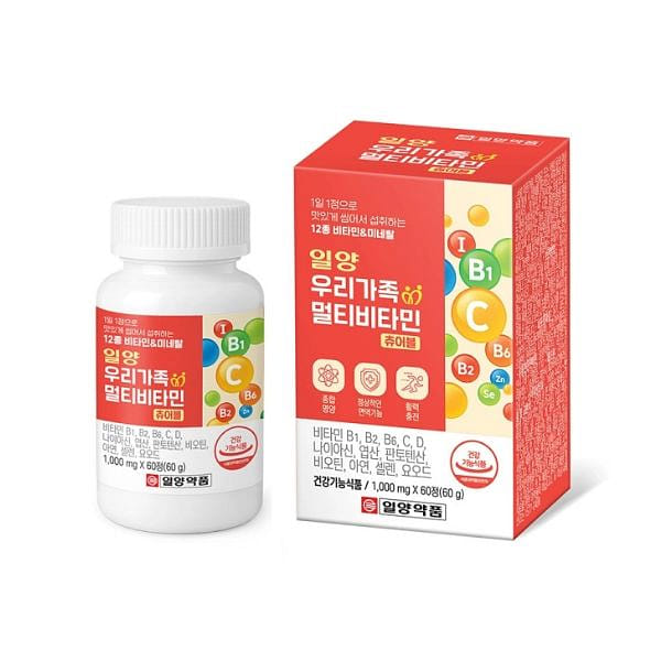 우리가족 멀티비타민 츄어블 1 팩