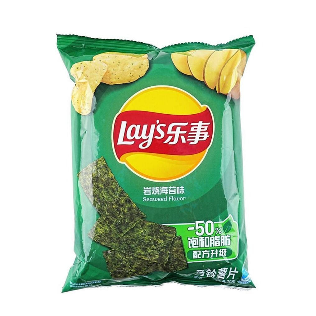 Lay's Potato Chips Grilled Seaweed Flavor 70g 1 each