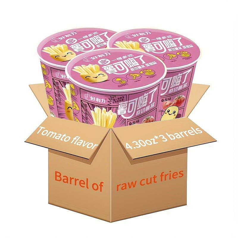 Hao you li Sweet potato in barrel (tomato flavor) 122g*3 barrels 1100 그램