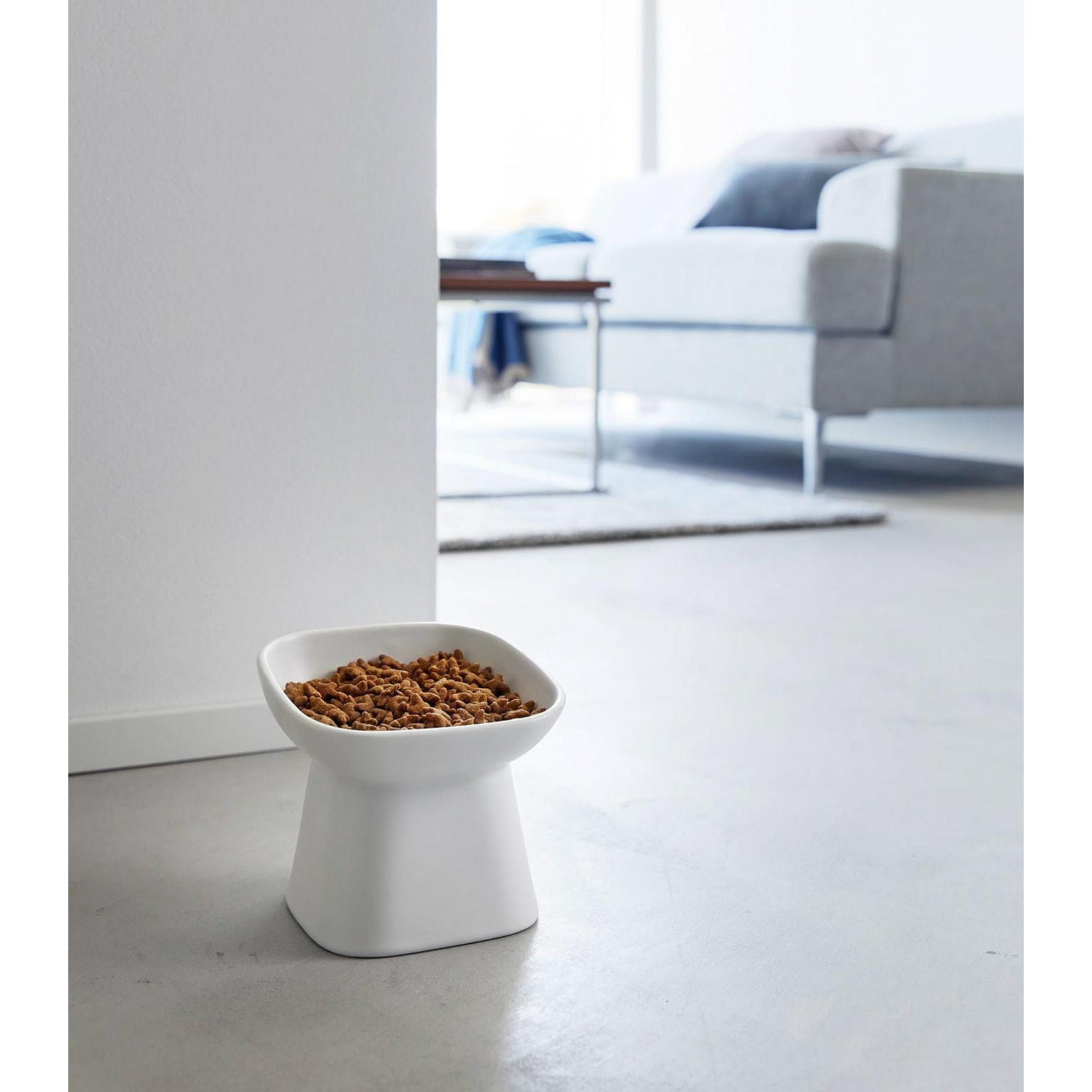 Tilted Pet Food Bowl White 1 each