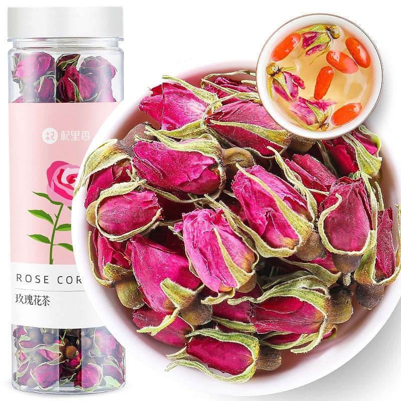 【 Qilixiang 】 Rose tea double rose meridian analgesic beauty 50g/ bottle 50 g