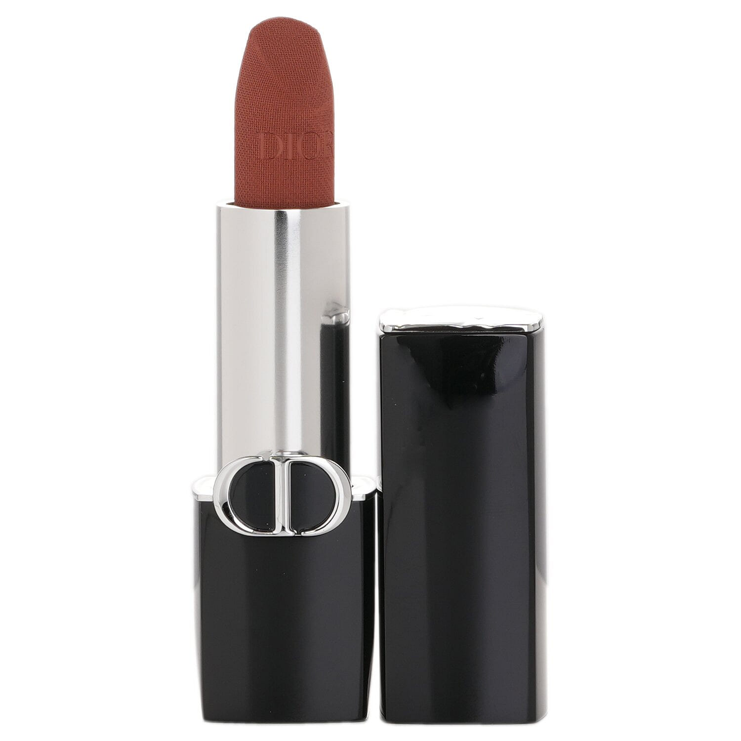 Christian Dior Flame Blue Gold Velvet Satin Lipstick # 200 Nude Touch Velvet Finish 3.5g/0.12oz 3.5 グラム