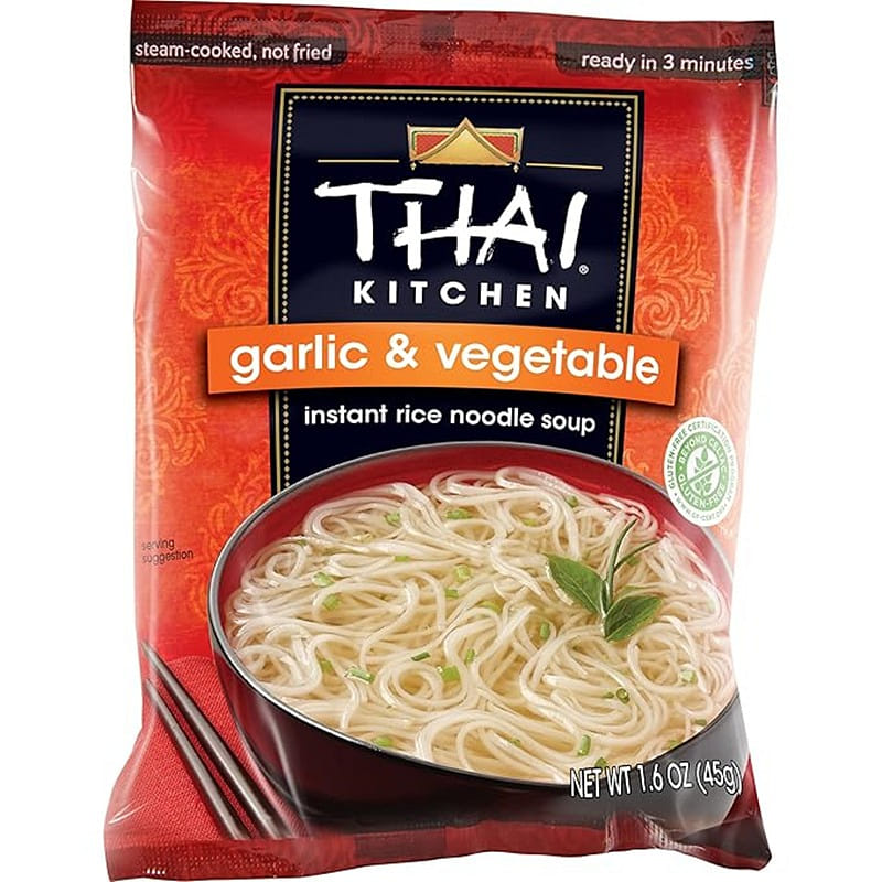 Thai Kitchen Gluten Free Garlic & Vegetable Instant Rice Noodle Soup, 1.6 oz 1.6 온스