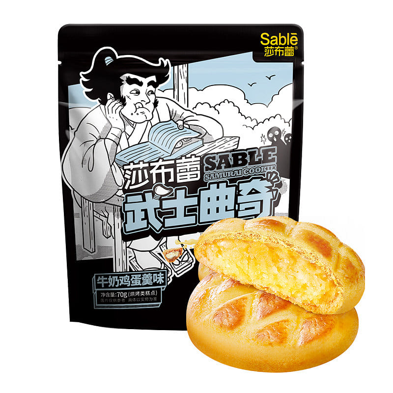 莎布蕾 밀크커스터드무사쿠키 70g*1 70 그램