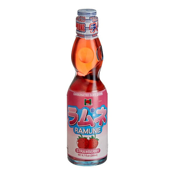Hana Ramune Strawberry Soda 6.7oz 1 bottle 1 개
