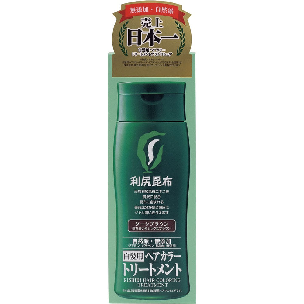 RISHIRI hair color treatment dark brown 200 밀리리터