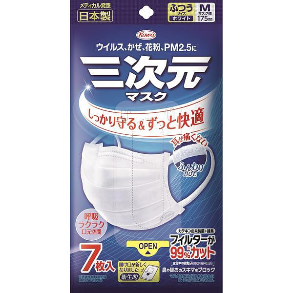 【Direct From Japan】Japan San Ji Gen Mask 7 sheets M Size 1 개