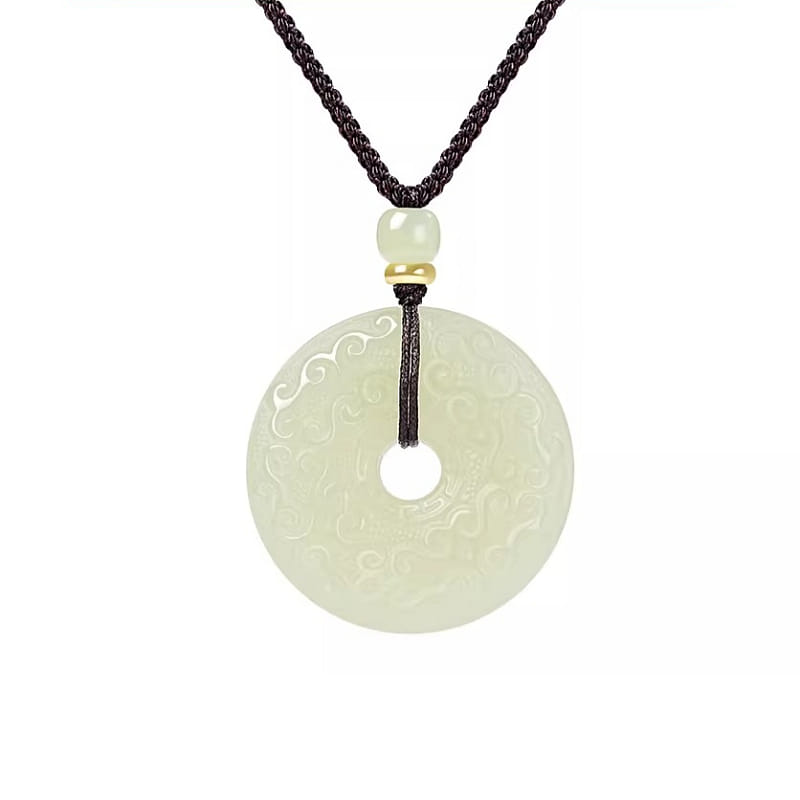 Xiangyun Ping'an Hotan Jade Ping'an Buckle 30*30mm 1 box