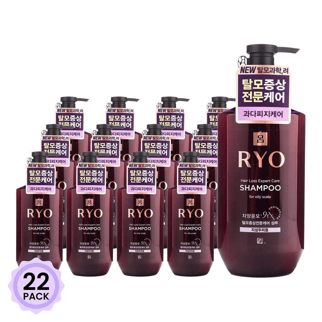 려 탈모 케어 샴푸 (지성 두피용) 400 밀리리터*22 팩