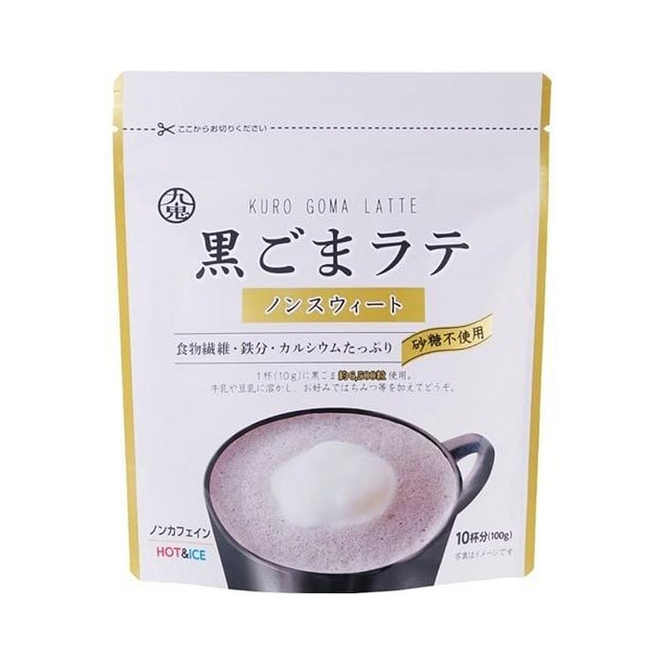 Get Japan Kuki Black Sesame Sugar-Free Latte 100g Delivered | Weee
