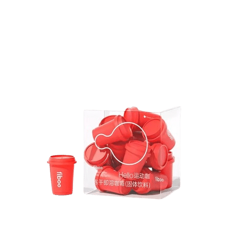 fiboo Black Coffee 0 Cane Sugar Free Reduced Strength Coffee 20g/box 20 그램
