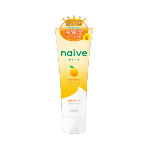 KRACIE Naive Yuzu Ceramide Foaming Cleanser 130g 1 ส่วน