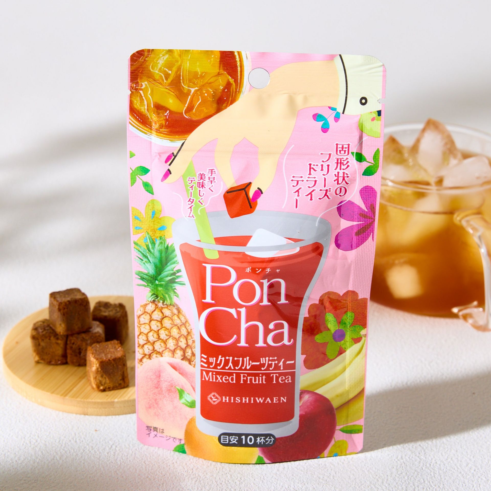 茶 PPP Poncha Mixed Fruit Tea Cubes - Weee!