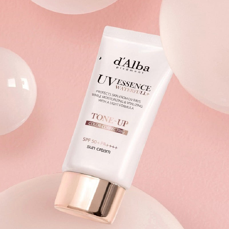 Dalba Waterful Tone-Up Sun Cream SPF 50+ PA++++ 50ml x 2p 2 กล่อง