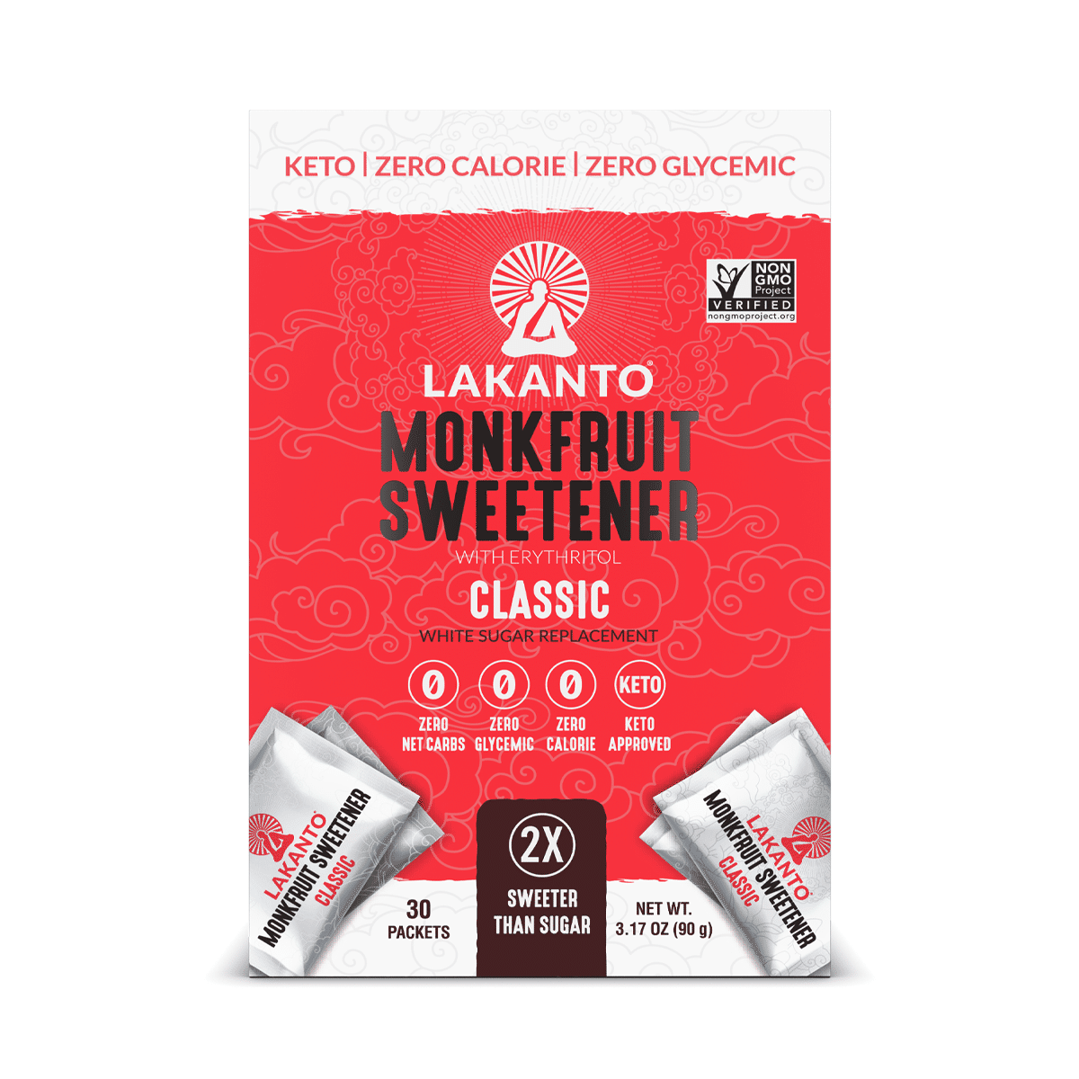 Lakanto Classic Monk Fruit Sweetener Packets 30 개입