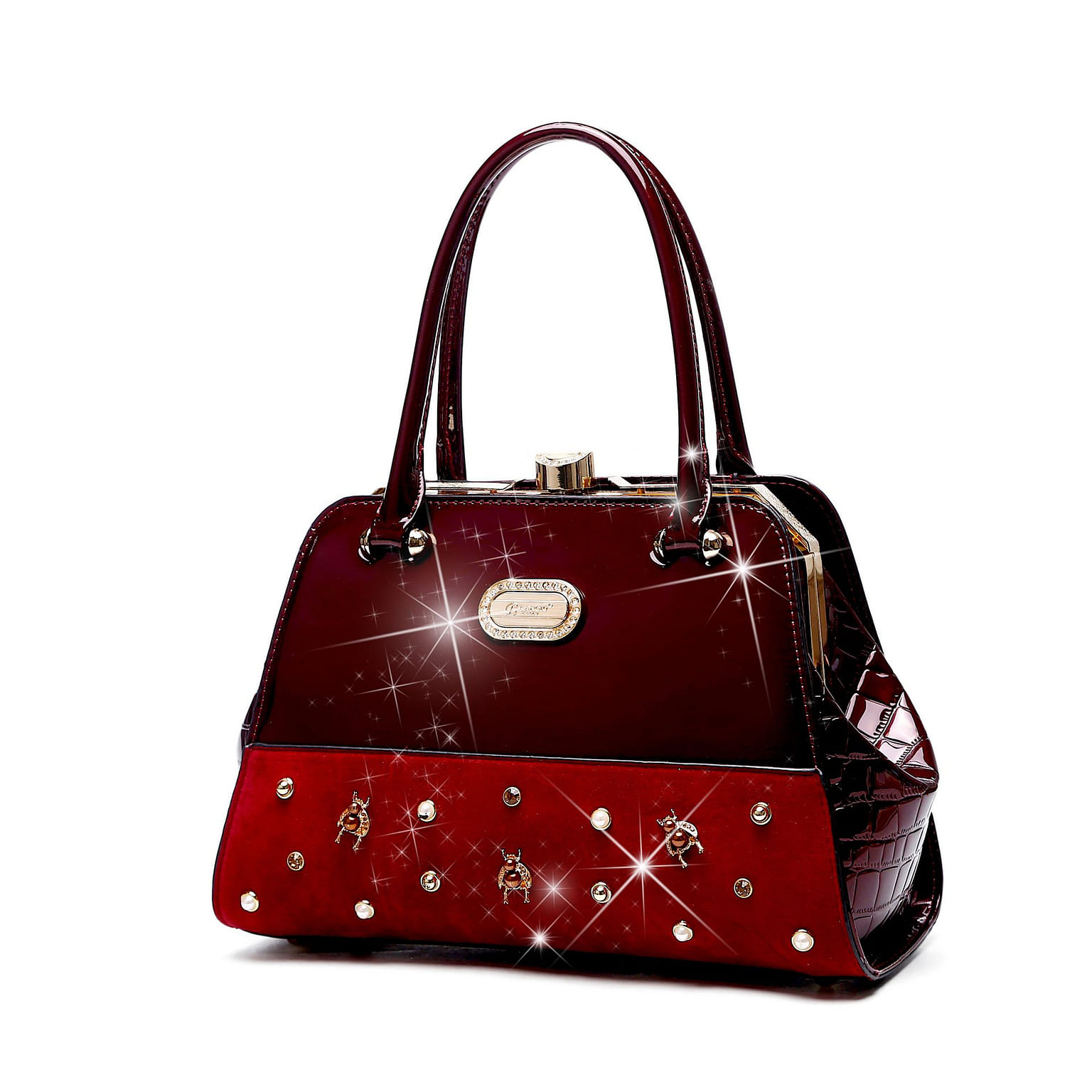 Honey Bee Adore Handbag Burgundy [RM6227-BG] 1 개