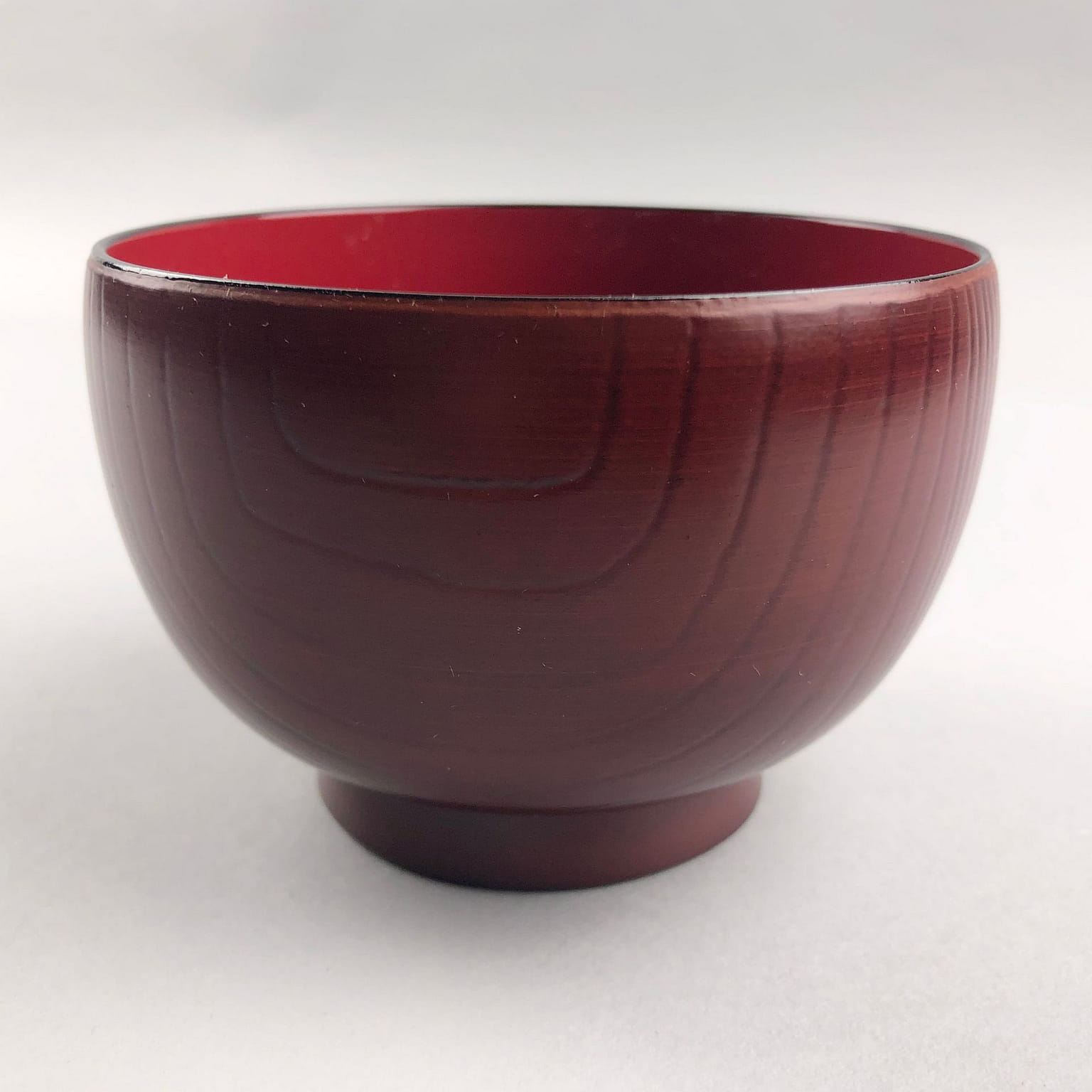 Made-in-Japan Beni Mokume Owan(miso soup bowl), 4" dia., 12 oz 1 each