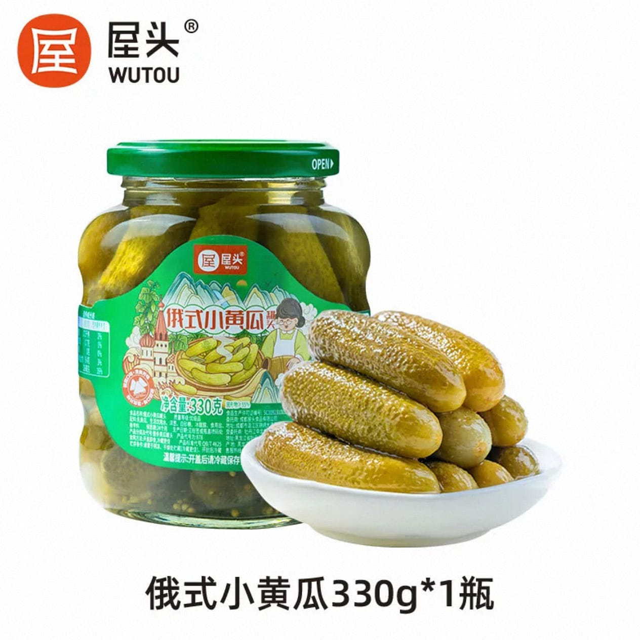 pickled cucumber,, 330 그램