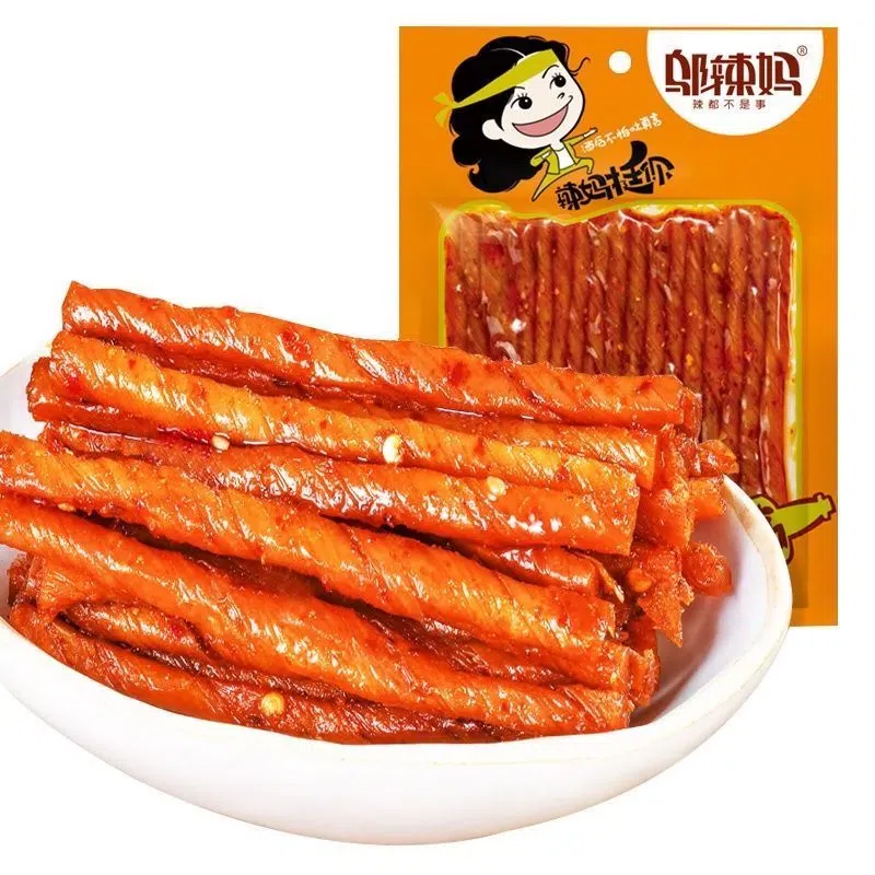 Wu Spicy Mom Drunkard Bean Tendon, Hunan Specialty Tofu, Spicy Spicy Snack, Childhood Spicy Bean Roll Snack 70g*1 bag 70 그램