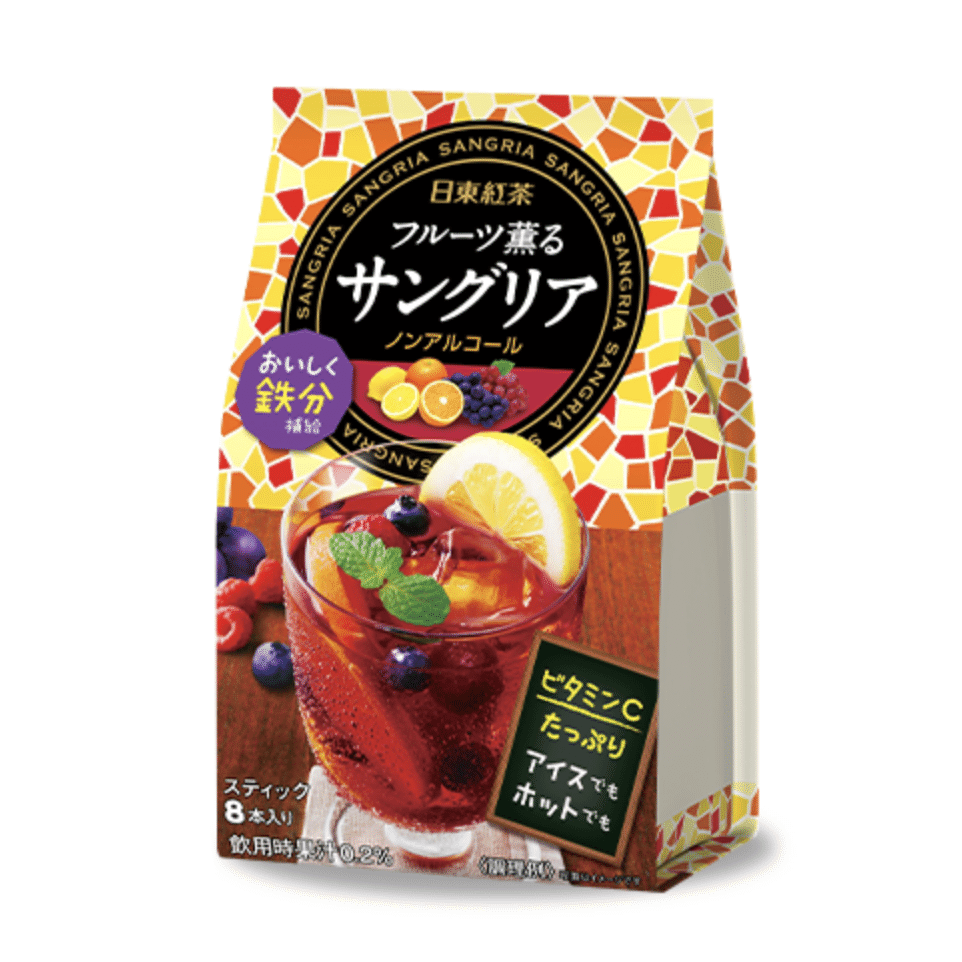 NITTOU BLACK TEA Summer Limited Sangria Fruit Flavor 8 sticks 1 ส่วน