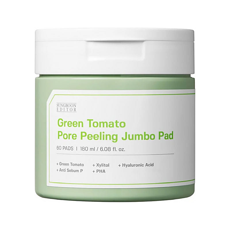 SUNGBOON EDITOR Green Tomato Pore Peeling Jumbo Pad 60 Pads 1 ส่วน