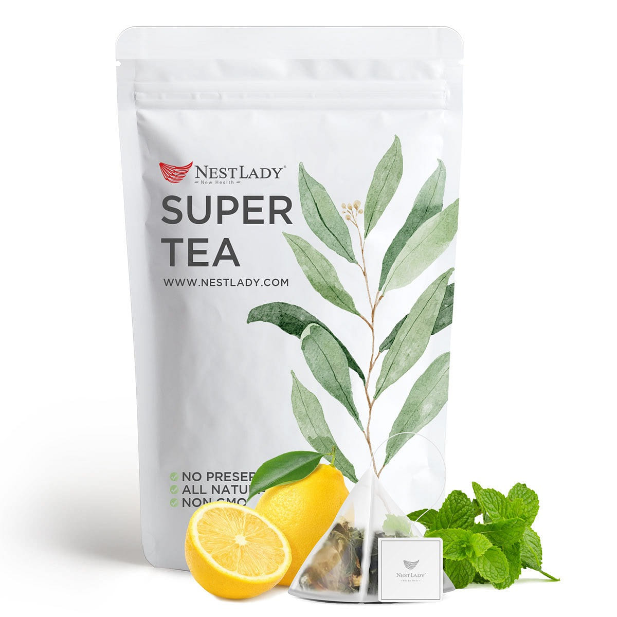 NESTLADY Mint Lemon Green Tea 20pcs 20 count